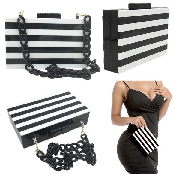 NWT Adorable Barbie Movie Black & White Striped Dress Halloween Costume - Picture 6 of 16